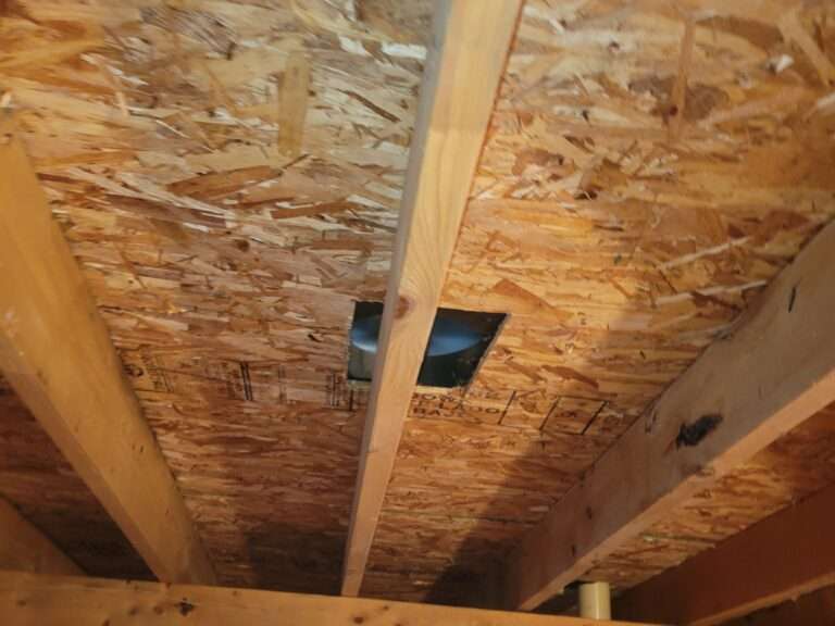 The Box Roof Vent was placed on top of the Rafter-Truss (BAD)